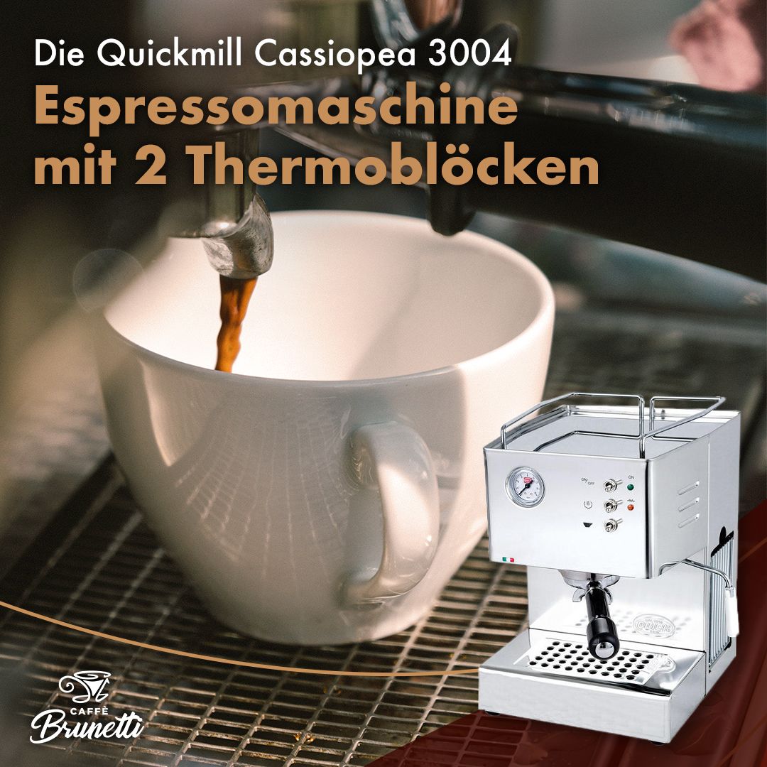 Quickmill Cassiopea 3004 – Die Vorteile von Thermoblocks in professionellen Kaffeemaschinen