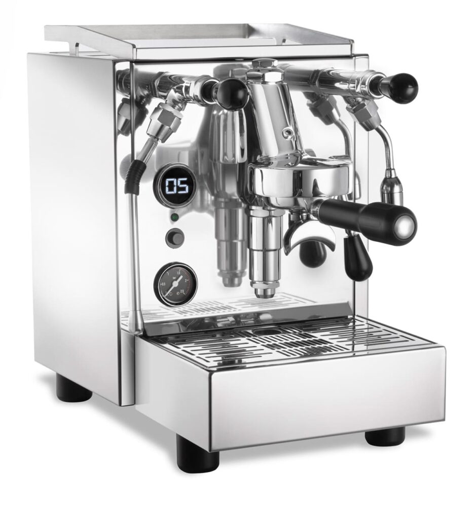 ACM Milano Homey Shot Timer Siebträger Espressomaschine Zweikreiser Edelstahl