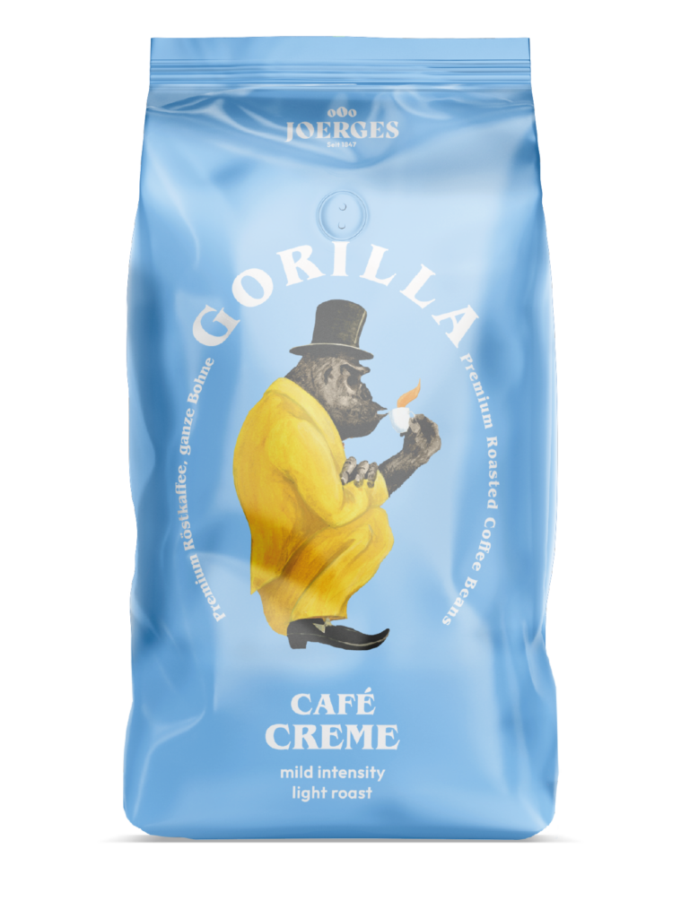 Gorilla Café Creme Kaffee 1kg ganze Bohnen für Vollautomaten