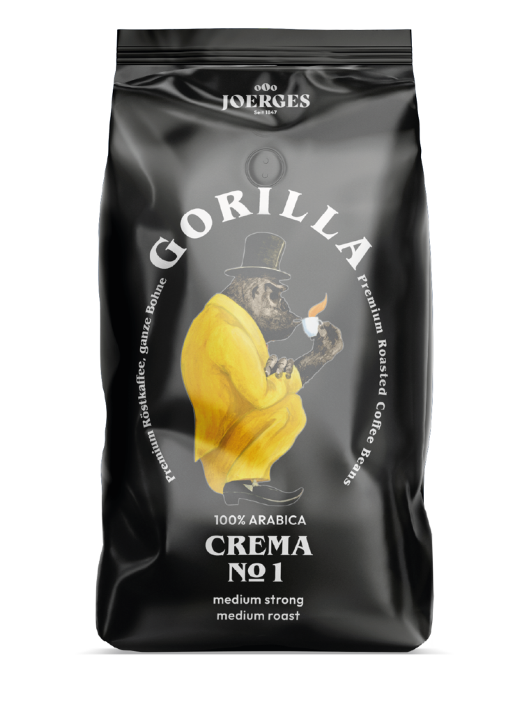 Gorilla Espresso Crema No.1 Kaffee 1kg ganze Bohnen 100% Arabica