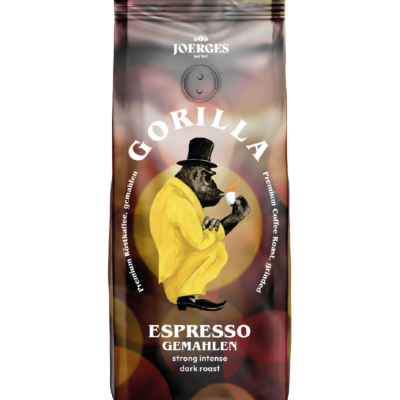 Gorilla Espresso gemahlen 500g Kaffee mit Aromaschutzventil