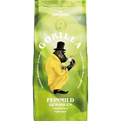Gorilla Filterkaffee Feinmild gemahlen 500g mit Aromaschutzventil