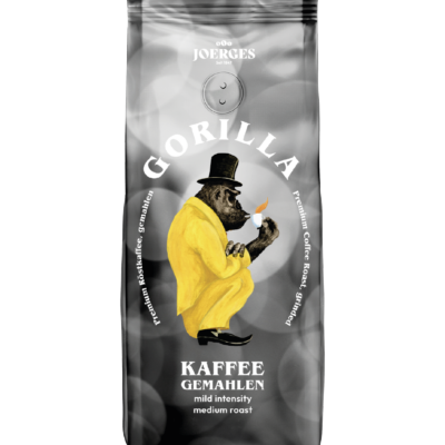 Gorilla Kaffee gemahlen 500g Filterkaffee mit Aromaschutzventil
