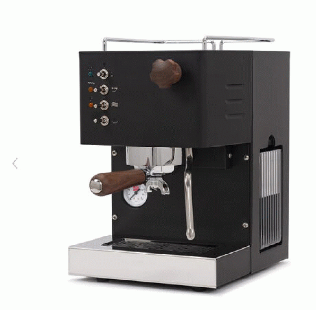 Quickmill Pippa Black 04100 Siebträger mit Holzfinish