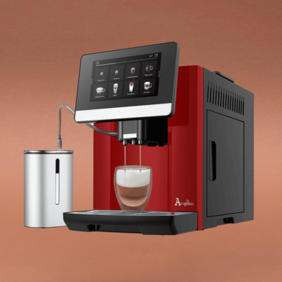 Acopino Barletta Kaffeevollautomat Rot mit ONE-TOUCH-Display