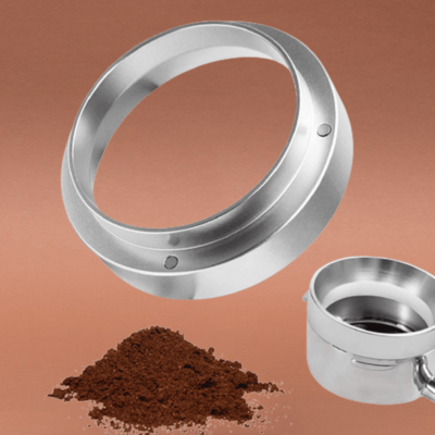 Professioneller Dosiertrichter aus Aluminium für alle Siebträger mit 58 mm Durchmesser