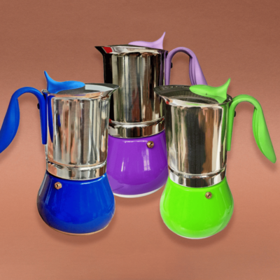 G.A.T. Allegra Espressokocher Mokkakocher für 10 Tassen verschiedene Farben