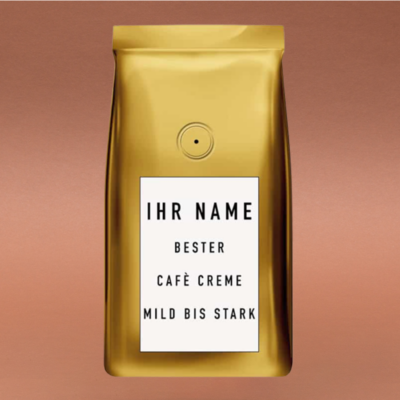 White Label Espresso mit Ihrer Marke - Die eigene Kaffeemarke - Cafè Creme