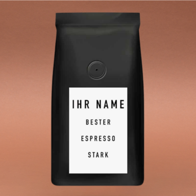 White Label Espresso mit Ihrer Marke - Die eigene Kaffeemarke - Espresso Stark