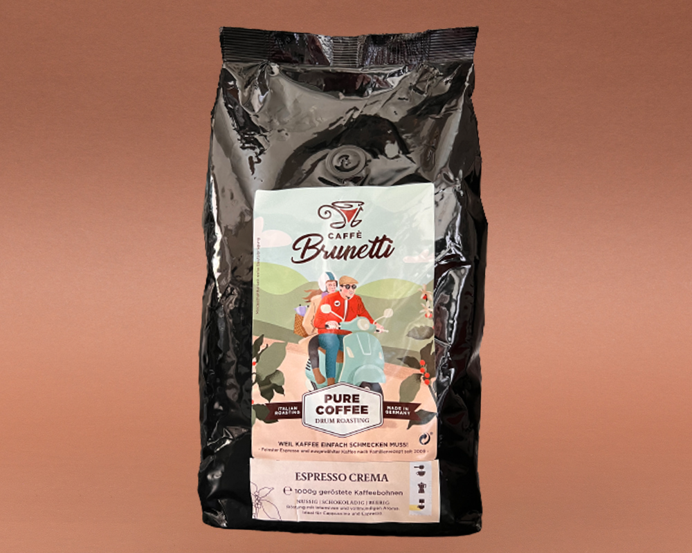 Caffè Brunetti Espresso Crema 1kg Kaffeebohnen