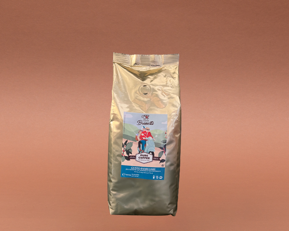 Caffé Brunetti gusto familiare Filterkaffee tradizionale 500g gemahlen