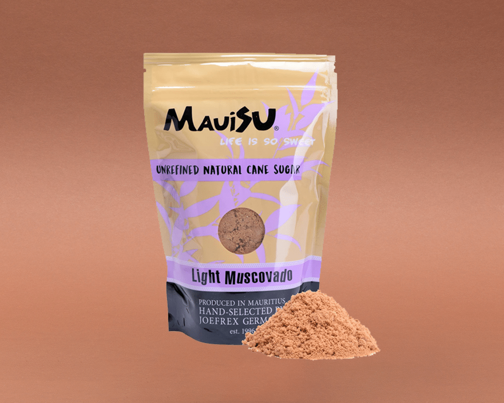 MauiSU Rohrohrzucker Light Muscovado 500g naturbelassener unraffinierter Rohrzucker
