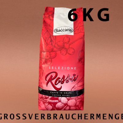 Caffè Saccaria Selezione Rossa Kaffeebohnen 6kg Sparset