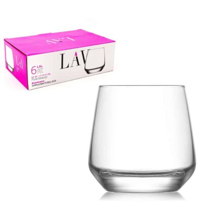 LAV Set 6 Elegante Espresso Gläser Cortado Shotglas Trinkglas 95 ml