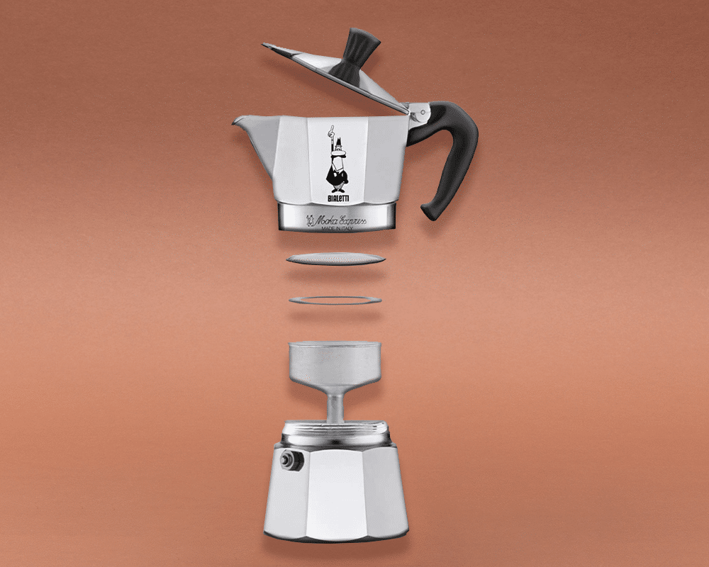 Bialetti Moka Express Espressokocher Herdkocher für 4 Tassen – Bild 5