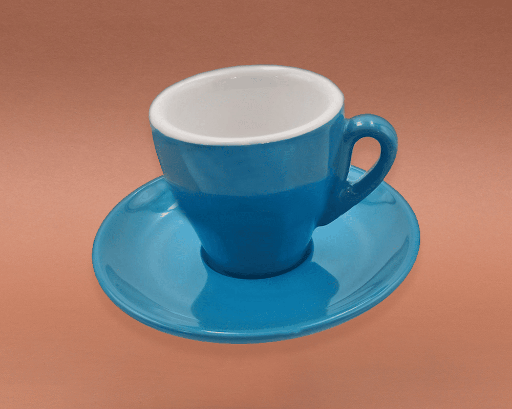 Nuova Point Milano 65ml farbige Espresso Tasse BLAU Dickwandig
