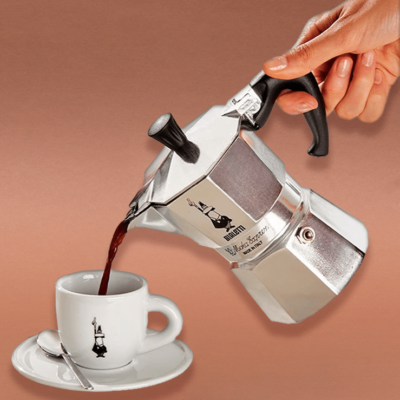 Bialetti Moka Express Espressokocher Herdkocher f&uuml;r 4 Tassen