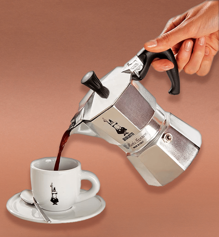 Bialetti Moka Express Espressokocher Herdkocher für 4 Tassen