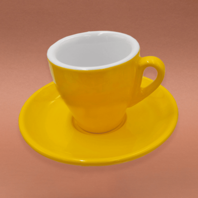 Nuova Point Milano 65ml farbige Espresso Tasse GELB Dickwandig