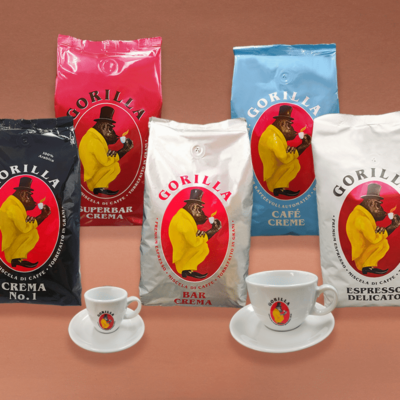 Gorilla Basic Espresso & Café Creme Starterset ganze Bohnen