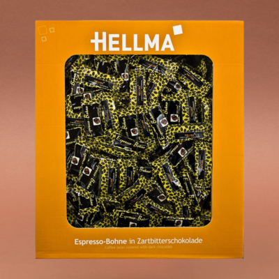 Hellma schokolierte Espressobohnen 380 x 1,1g Zartbitter