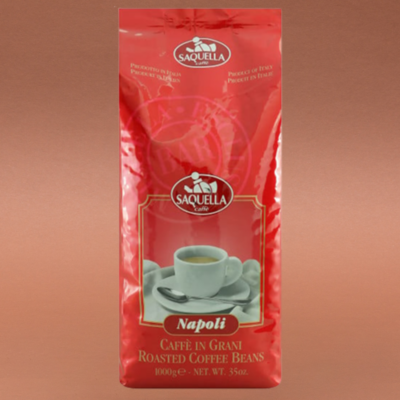 Saquella Espresso Napoli Bar ganze Bohnen 1kg Bester Espresso
