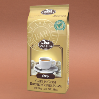 Saquella Oro Espresso 1kg ganze Bohnen