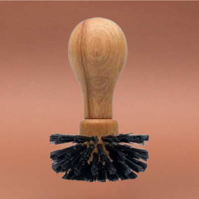 Siebträgerbürste aus natürlichen Materialien