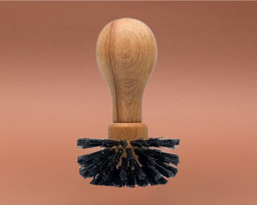 Siebträgerbürste aus natürlichen Materialien