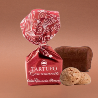 Tartufo con Amaretti Torroneria Piemontese Schokoladentrüffel 14g