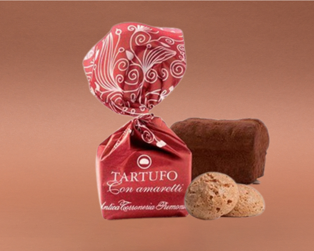 Tartufo con Amaretti Torroneria Piemontese Schokoladentrüffel 14g