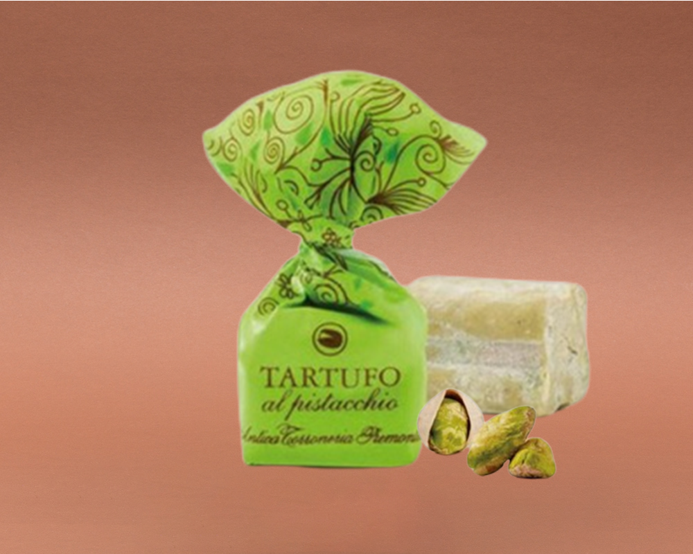 Tartufi dolci al Pistacchio Antica Torroneria Piemontese Schokoladentrüffel 14g